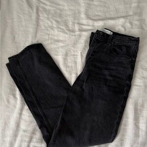 Abercrombie & Fitch Women's Black Straight Leg Jeans